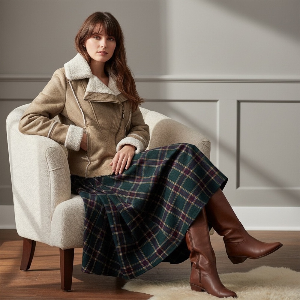 Jolt Faux Sherpa Animal Skin Pattern Jacket Size M